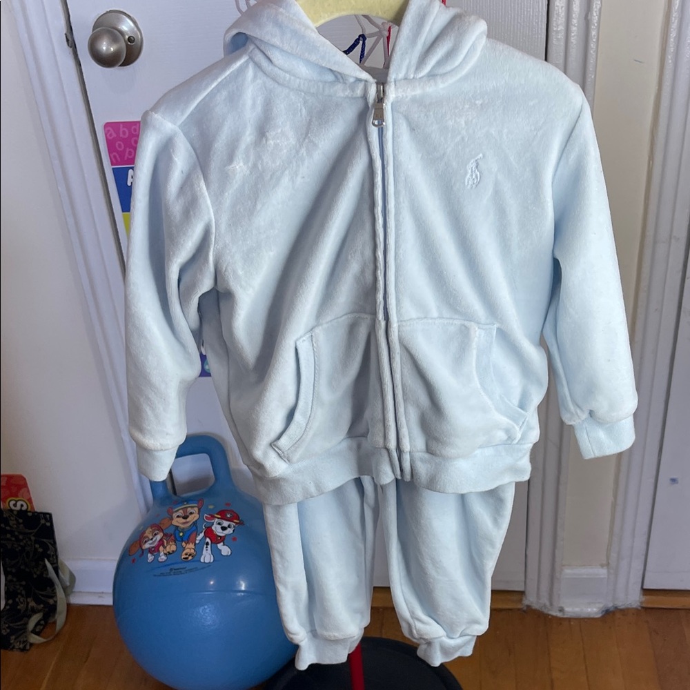 Ralph Lauren Soft Blue Baby Outfit